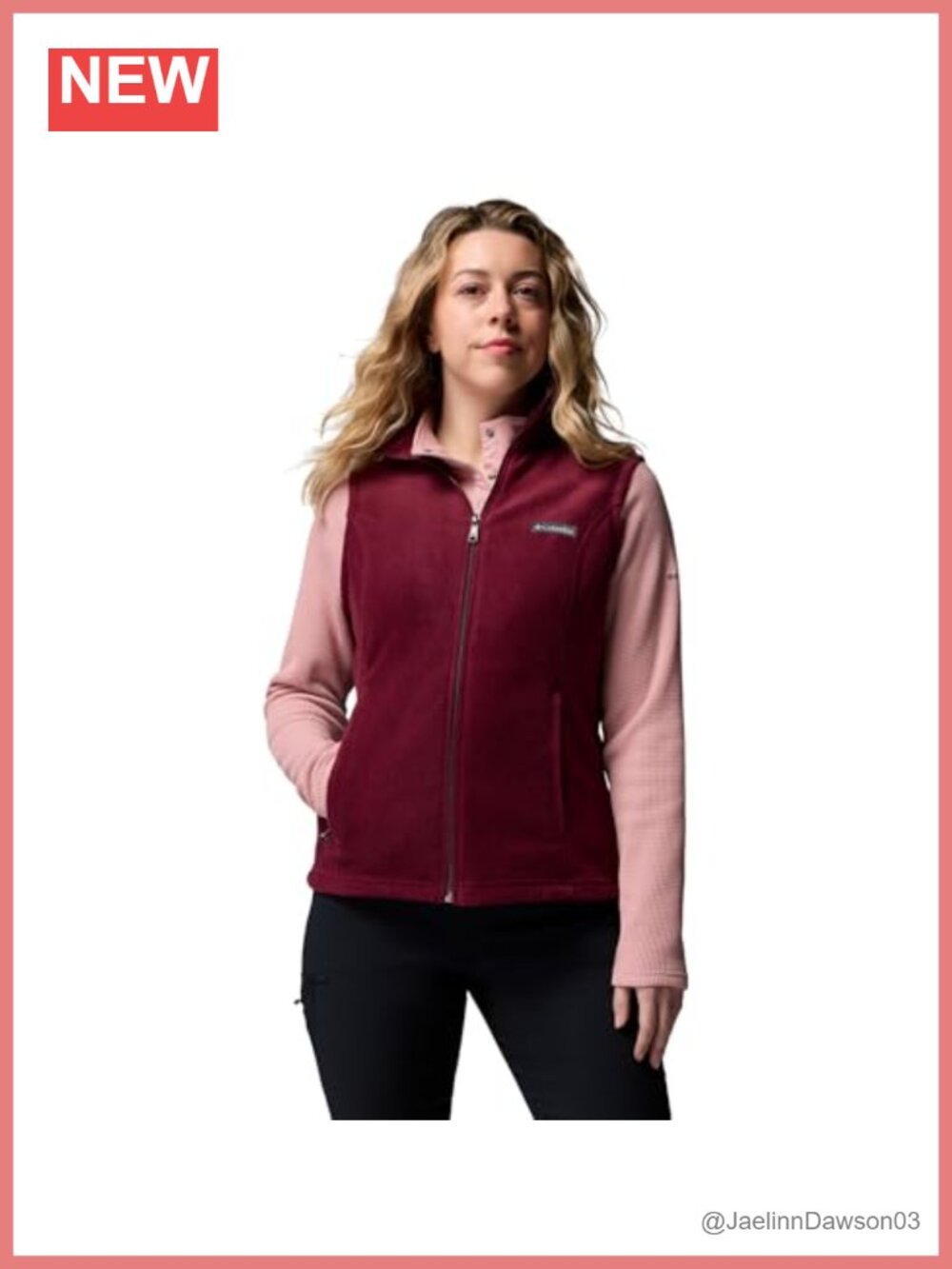 Columbia Benton Springs Fleece Vest Sleeveless Zip Pockets